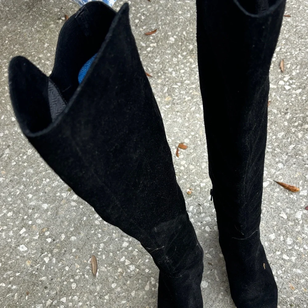 ANTONIO MELANI Black Over the Knee Boots